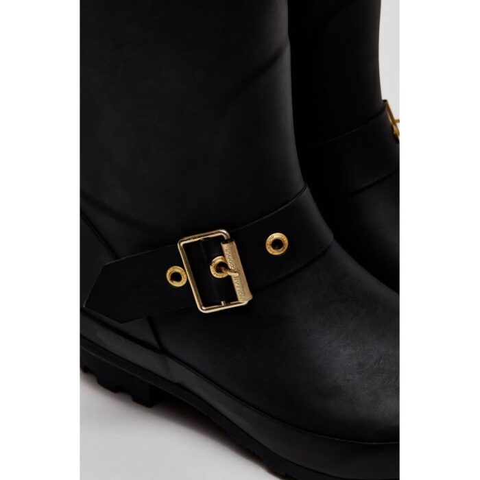 Holland Cooper Sherpa Lined Regency Wellington – Matte Black – Womens Wellingtons - Crep Direct UK