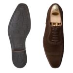 Crockett & Jones Crockett & Jones Westbourne Shoes – Dark Brown Calf Suede – Mens Shoes - Crep Direct UK