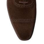Crockett & Jones Crockett & Jones Westbourne Shoes – Dark Brown Calf Suede – Mens Shoes - Crep Direct UK