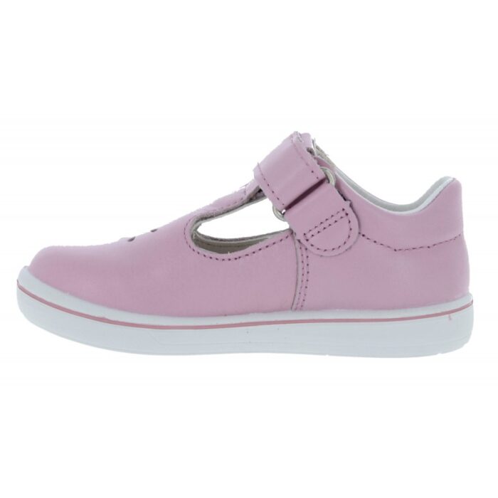 Ricosta Winona 2600202 T-Bar Shoes – Blush Leather – Girls Shoes - Crep Direct UK