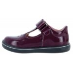 Ricosta Winona 2600202 T-Bar Shoes – Merlot Patent – Girls First Shoes - Crep Direct UK