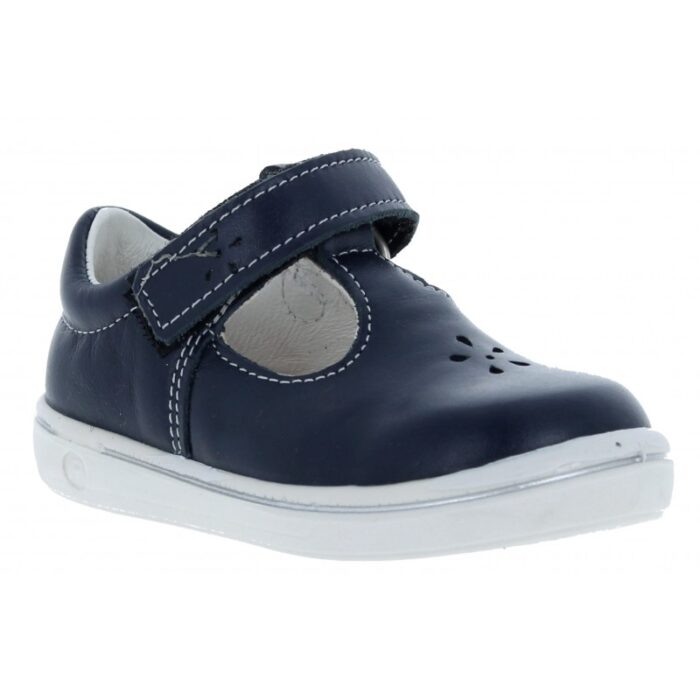 Ricosta Winona 2600202 T-Bar Shoes – Nautic Leather – Girls Shoes - Crep Direct UK