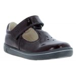 Ricosta Winona 2600202 T-Bar Shoes – Burgundy Patent – Girls Shoes - Crep Direct UK