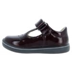 Ricosta Winona 2600202 T-Bar Shoes – Burgundy Patent – Girls Shoes - Crep Direct UK