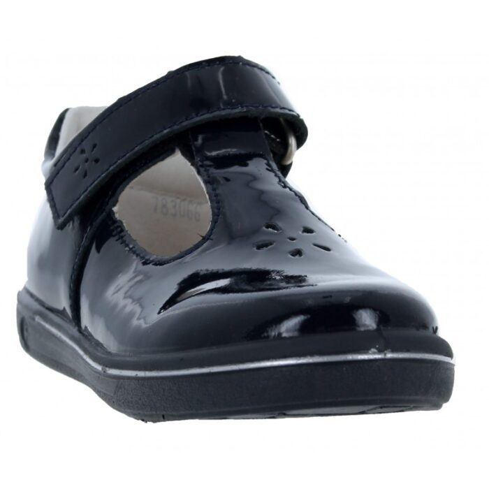 Ricosta Winona 2600202 T-Bar Shoes – Blue Patent – Girls Shoes - Crep Direct UK
