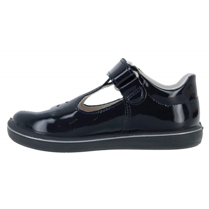 Ricosta Winona 2600202 T-Bar Shoes – Blue Patent – Girls Shoes - Crep Direct UK