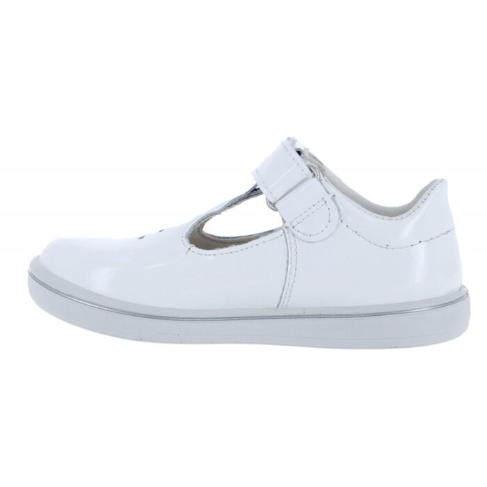 Ricosta Winona 2600202 T-Bar Shoes – White Patent – Girls Shoes - Crep Direct UK