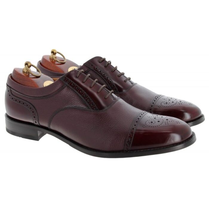 Loake Woodstock Shoes – Burgundy Leather – Mens Shoes - Crep Direct UK