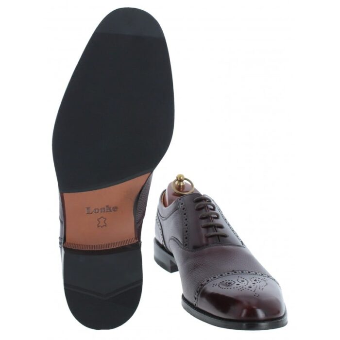 Loake Woodstock Shoes – Burgundy Leather – Mens Shoes - Crep Direct UK