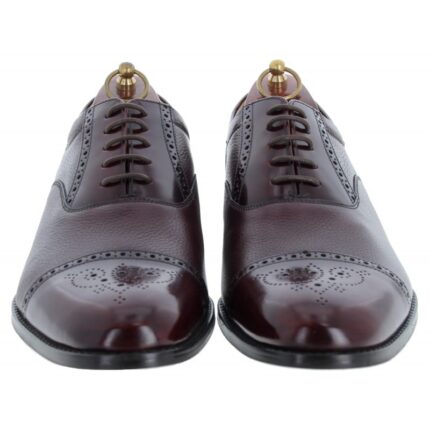 Loake Woodstock Shoes – Burgundy Leather – Mens Shoes - Crep Direct UK