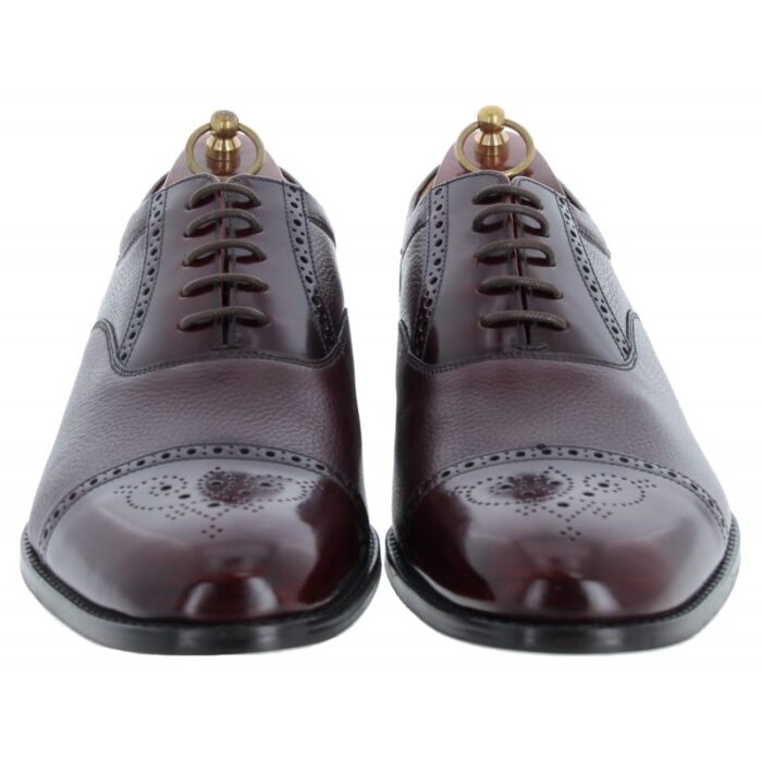 Loake Woodstock Shoes – Burgundy Leather – Mens Shoes - Crep Direct UK