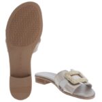 Hispanitas Yakarta HV253881 Mules – Bronze Leather – Womens Sandals, Sliders & Toe Posts - Crep Direct UK