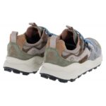 Flower Mountain Yamano 3 Man 2017816 Trainers – Army Green / Grey Suede – Mens Shoes - Crep Direct UK