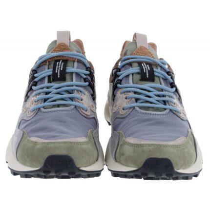 Flower Mountain Yamano 3 Man 2017816 Trainers – Army Green / Grey Suede – Mens Shoes - Crep Direct UK