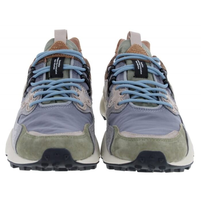 Flower Mountain Yamano 3 Man 2017816 Trainers – Army Green / Grey Suede – Mens Shoes - Crep Direct UK
