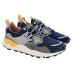 Flower Mountain Yamano 3 Man 2017816 Trainers – Navy / Grey Suede – Mens Shoes - Crep Direct UK