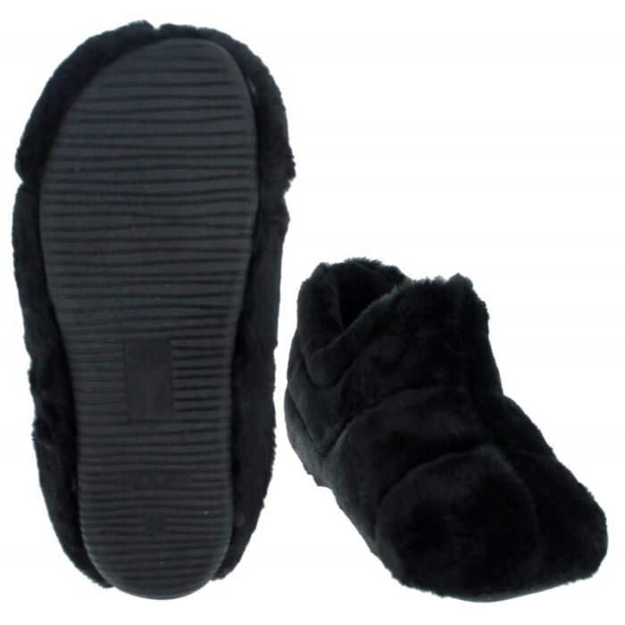 Verbenas Yeti Groseto 73824 Bootie Slipppers – Black – Womens Slippers - Crep Direct UK