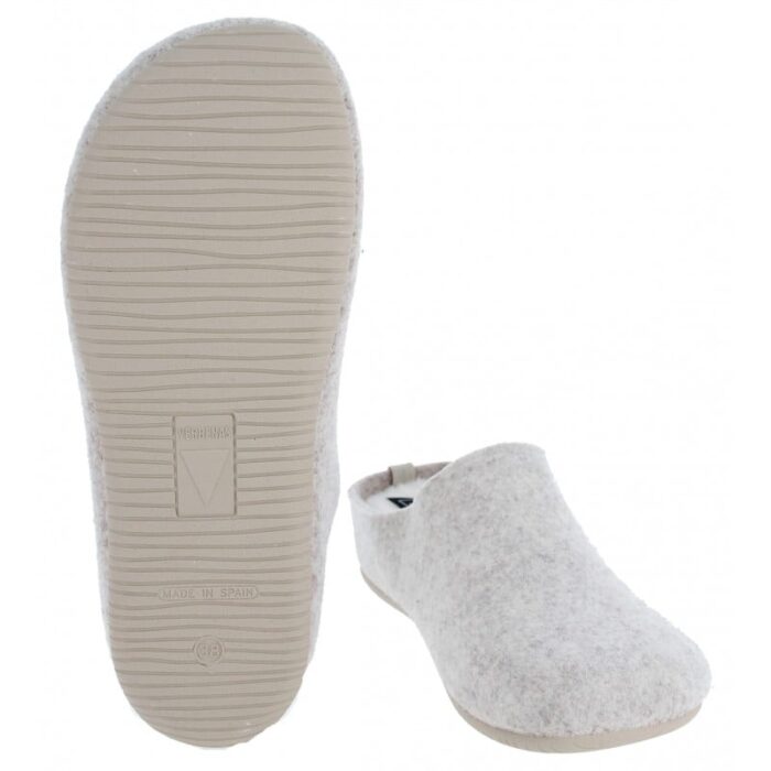 Verbenas York Fieltro 73907 Mule Slippers – Beige – Womens Slippers - Crep Direct UK