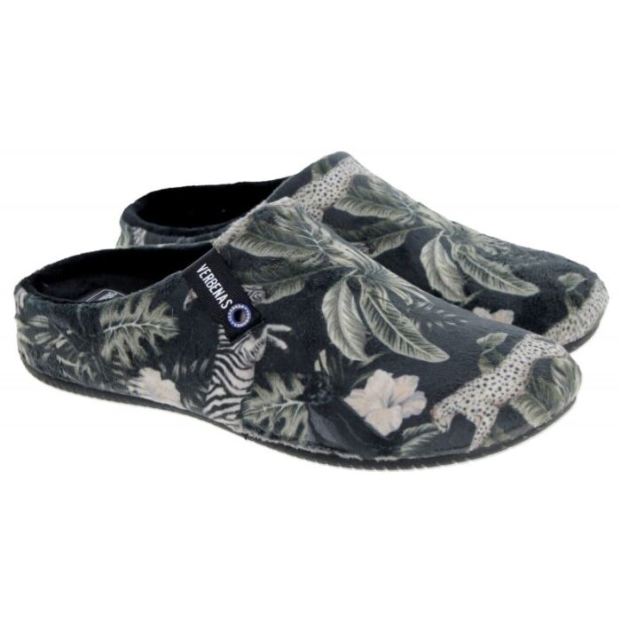 Verbenas York Selva 73855 Mule Slippers – Black – Womens Slippers - Crep Direct UK