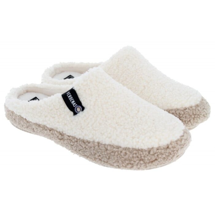Verbenas Yuma Nairobi Mule Slippers – Cream – Womens Slippers - Crep Direct UK