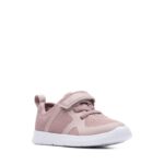 Clarks Ath Flux Toddler Trainers – Pink – Girls First Shoes - Crep Direct UK