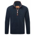 Schoffel Berkeley 1/4 Zip Fleece 21106 – Petrol Blue – Mens Clothing - Crep Direct UK