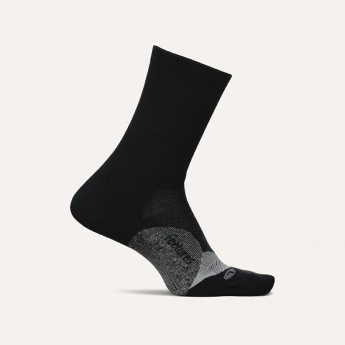 Feetures Elite Light Cushion Mini Crew Socks – Black – Ladies Clothing - Crep Direct UK