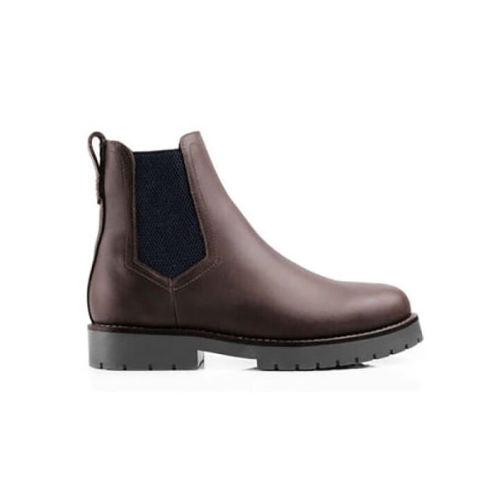 Fairfax and Favor Fairfax & Favor Sheepskin Boudica Ankle Boots – Mahogany Leather – Womens Boots - Crep Direct UK