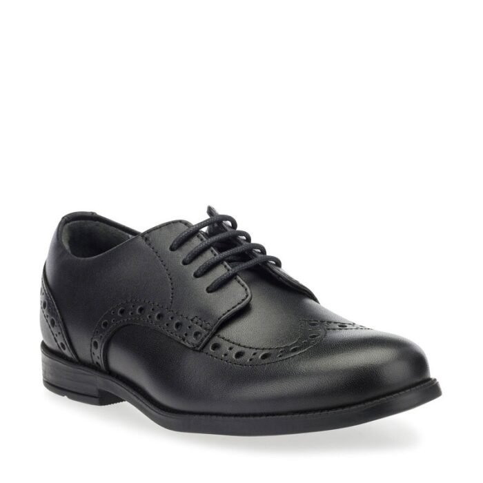 Start-Rite Brogue Pri School Shoes – Black Leather – Girls School Shoes - Crep Direct UK