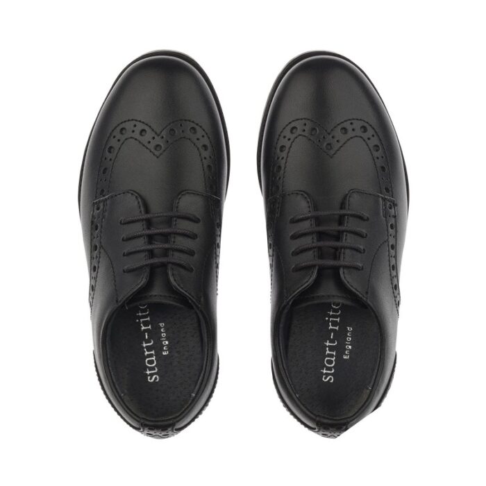 Start-Rite Brogue Pri School Shoes – Black Leather – Girls School Shoes - Crep Direct UK