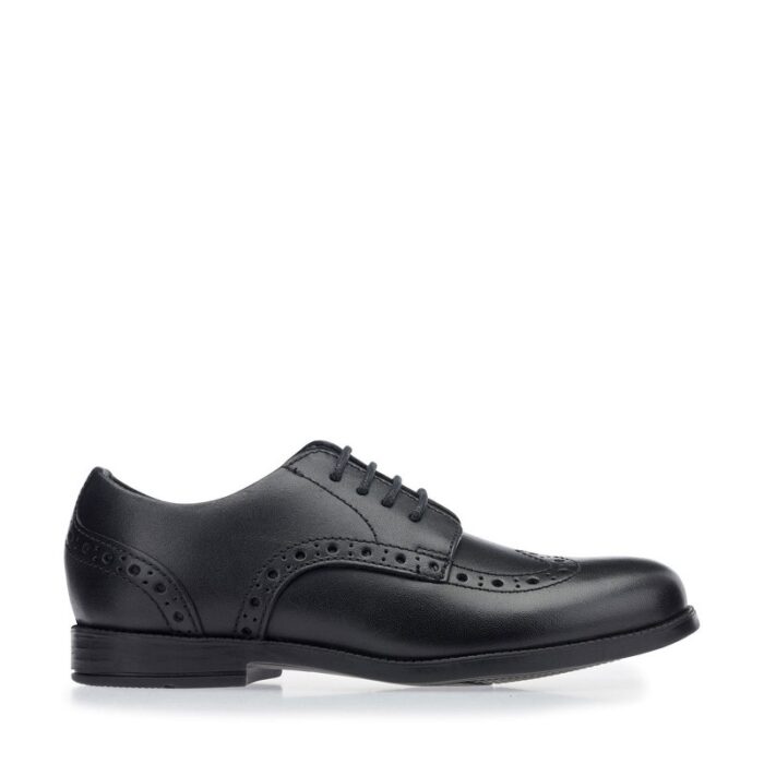 Start-Rite Brogue Pri School Shoes – Black Leather – Girls School Shoes - Crep Direct UK