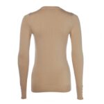 Holland Cooper Buttoned Knit Crew Neck – Dark Camel – Ladies Clothing - Crep Direct UK