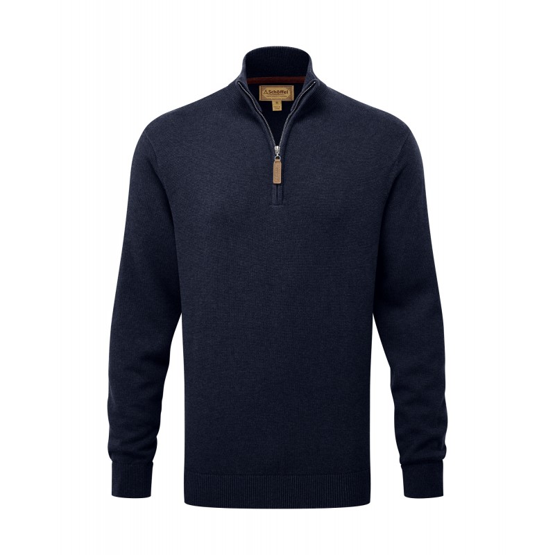 Schoffel Calton Cotton Cashmere 1/4 Zip Jumper 3147 – Navy – Mens Clothing - Crep Direct UK Schoffel Calton Cotton Cashmere 1/4 Zip Jumper 3147 – Navy – Mens Clothing - Crep Direct UK