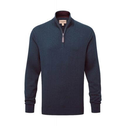 Schoffel Calton Cotton Cashmere 1/4 Zip Jumper 3147 – Petrol Blue – Mens Clothing - Crep Direct UK Schoffel Calton Cotton Cashmere 1/4 Zip Jumper 3147 – Petrol Blue – Mens Clothing - Crep Direct UK