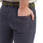 Schoffel Canterbury 5 Pocket Jeans 4215 Regular – Charcoal – Mens Clothing - Crep Direct UK