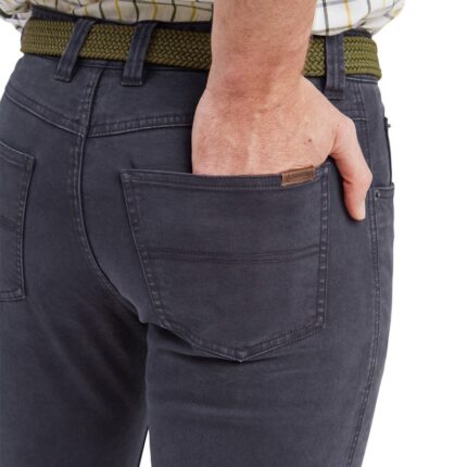 Schoffel Canterbury 5 Pocket Jeans 4215 Regular – Charcoal – Mens Clothing - Crep Direct UK