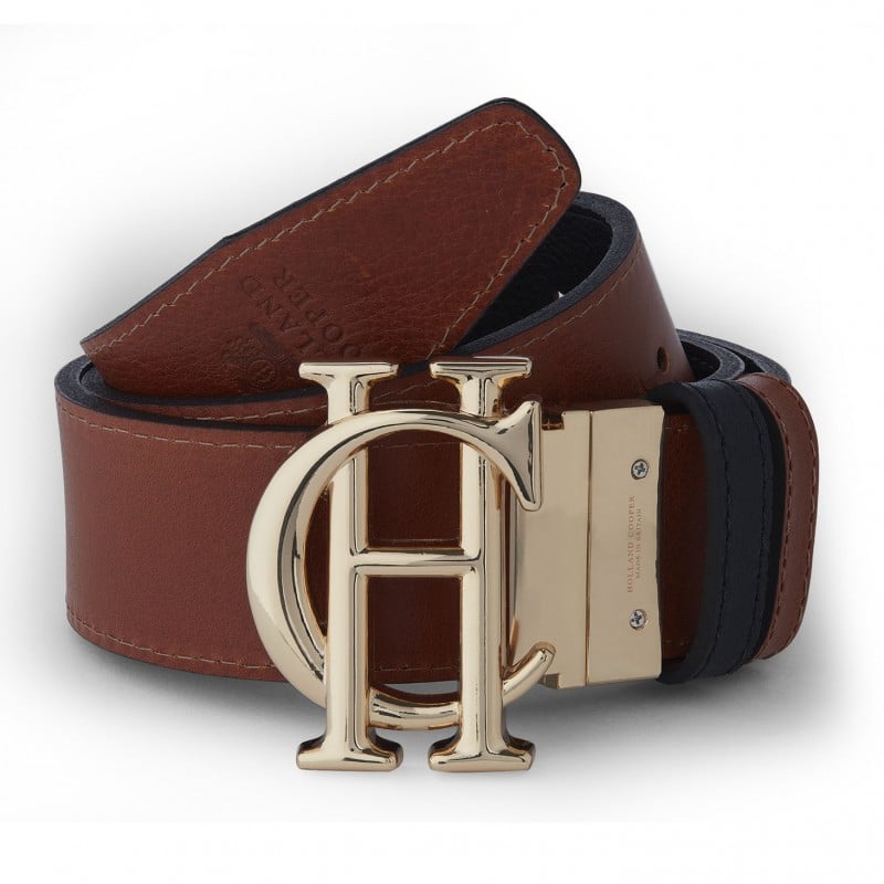 Holland Cooper HC Classic Belt Reversible – Black / Tan Leather – Ladies Clothing - Crep Direct UK