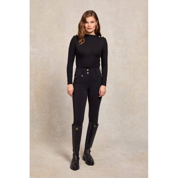 Holland Cooper Contour Trousers – Black – Ladies Clothing - Crep Direct UK