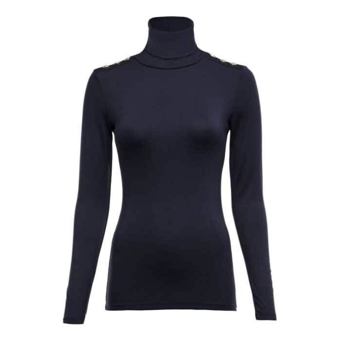 Holland Cooper Essential Roll Neck – Ink Navy – Ladies Clothing - Crep Direct UK