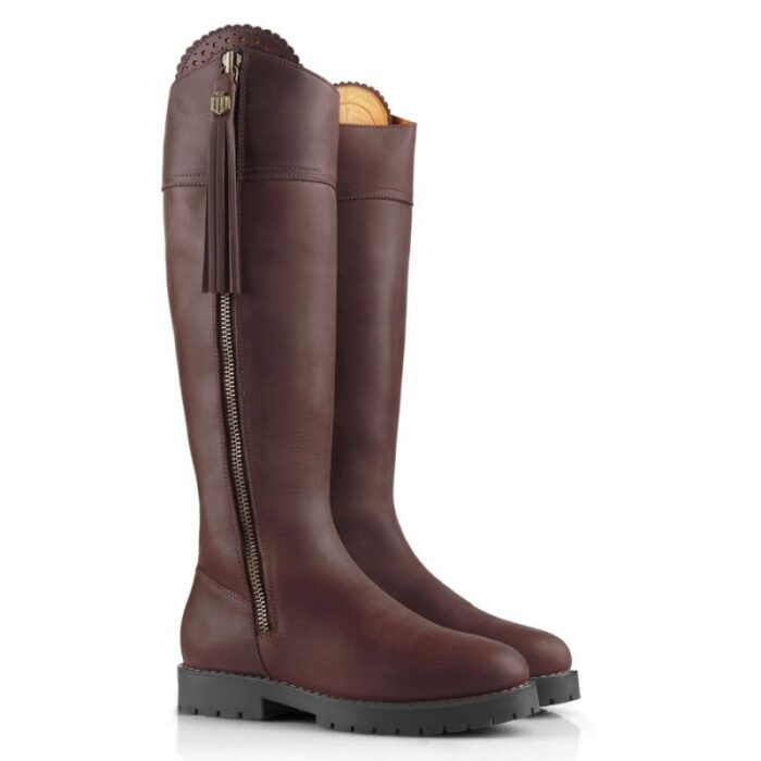 Fairfax and Favor Fairfax & Favor Explorer Regular Fit Boots – Mahogany – Womens Trekking & Outdoor - Crep Direct UK