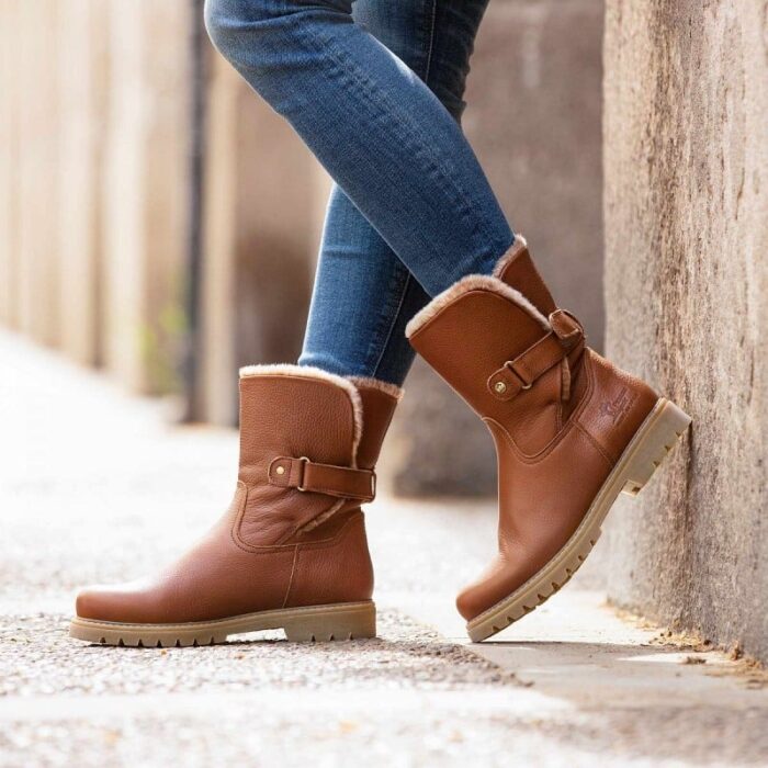 Panama Jack Felia Boots – Bark Leather – Womens Boots - Crep Direct UK