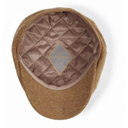 Hicks & Brown Hicks & Brown Felsham Tweed Baker Boy Cap – Russet – Ladies Clothing - Crep Direct UK