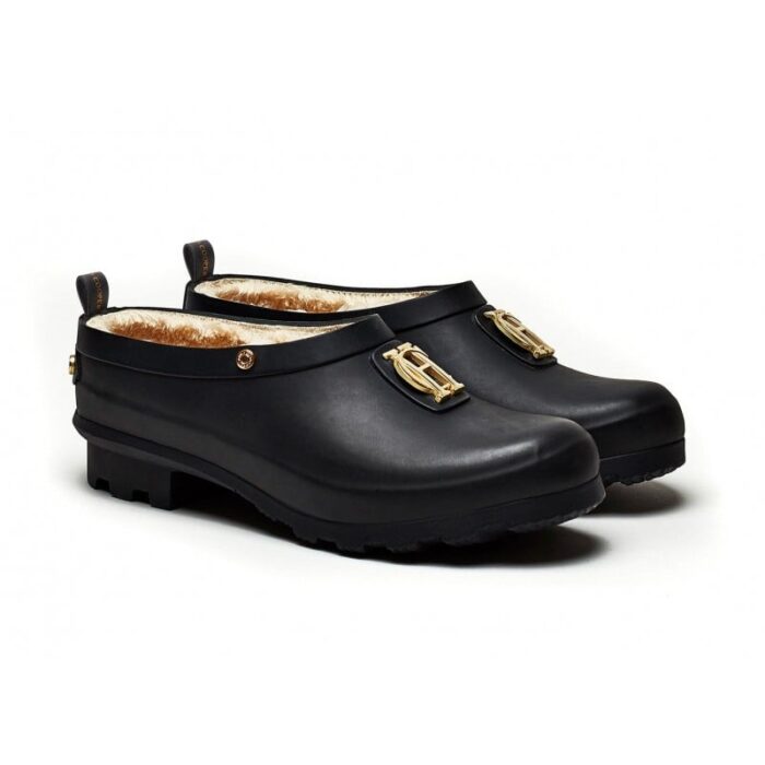 Holland Cooper Gardening Loafer – Black Rubber – Womens Wellingtons - Crep Direct UK