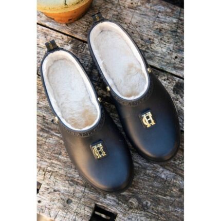 Holland Cooper Gardening Loafer – Black Rubber – Womens Wellingtons - Crep Direct UK