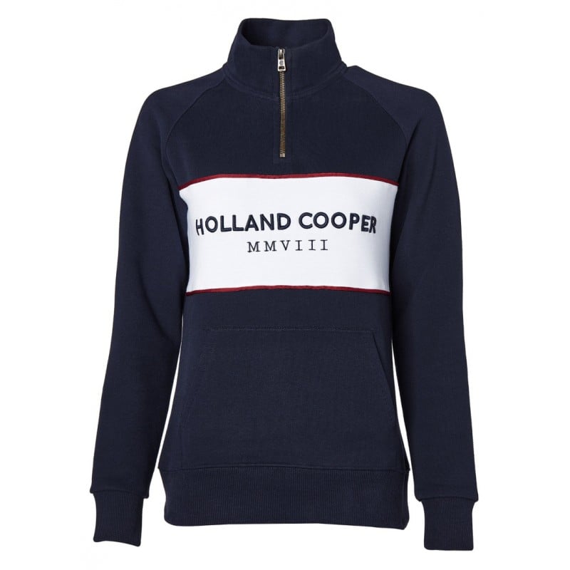 Holland Cooper Sporting Heritage Zip Henley – Ink Navy – Ladies Clothing - Crep Direct UK Holland Cooper Sporting Heritage Zip Henley – Ink Navy – Ladies Clothing - Crep Direct UK