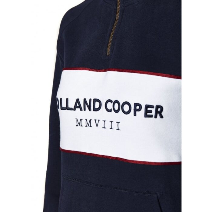 Holland Cooper Sporting Heritage Zip Henley – Ink Navy – Ladies Clothing - Crep Direct UK