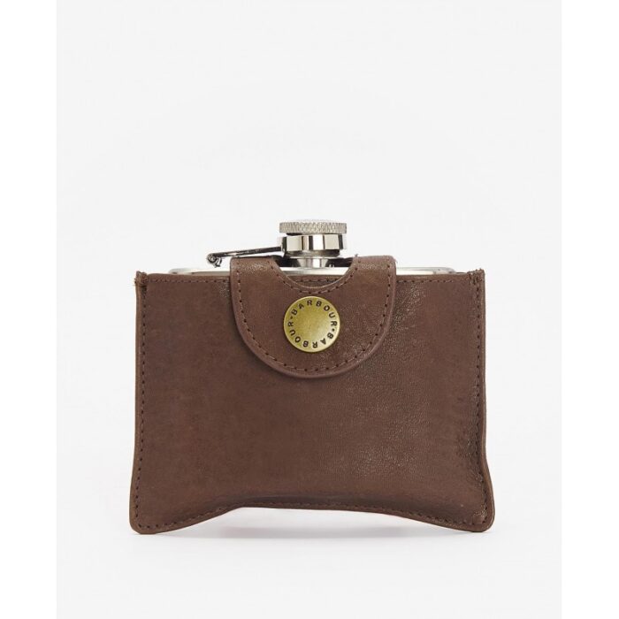 Barbour 4oz Hinged Hip Flask MAC0344 – Brown Leather – Mens Wallets, Bags and Accessories - Crep Direct UK