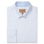 Schoffel Holt Soft Oxford Tailored Shirt 4077 – Pale Stripe Cotton – Mens Clothing - Crep Direct UK