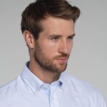 Schoffel Holt Soft Oxford Tailored Shirt 4077 – Pale Stripe Cotton – Mens Clothing - Crep Direct UK