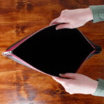 The Golden Boot Golden Boot Leather Portfolio Case – Black/Pink Leather – Personalised Gifts for Her - Crep Direct UK
